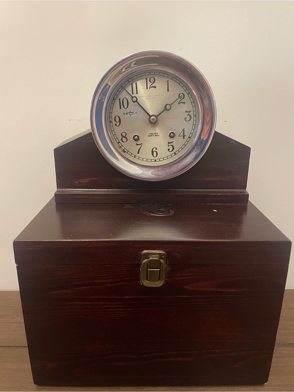Chelsea Ship’s Bell Clock 4.5” - Abercrombie and Fitch - RARE